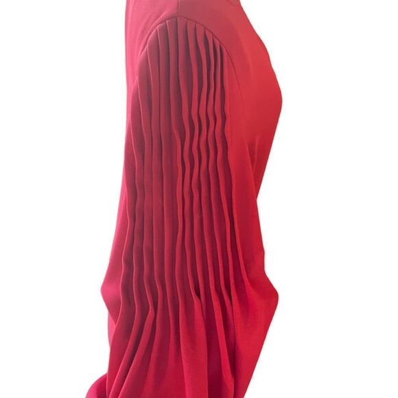 Ann Taylor | Pleated Bell Sleeve A-Line Dress - Picture 4 of 9